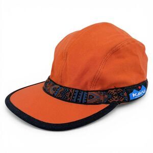 KAVU Organic Cotton Canvas Strapcap Outdoor Hat Adjustable Sweet Potato Medium